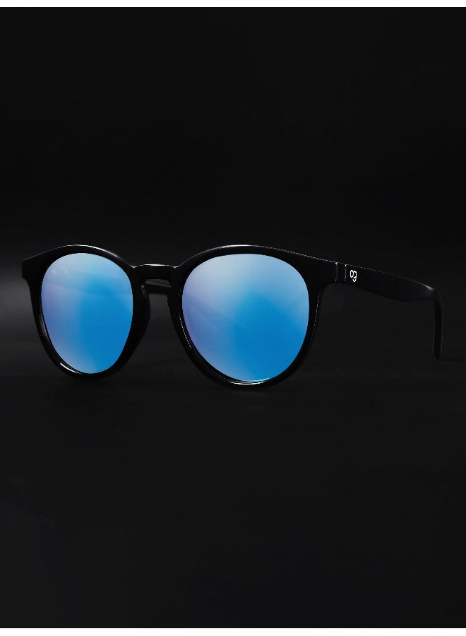 Woggles Mirrored Polarized Round Sunglasses - Image 4