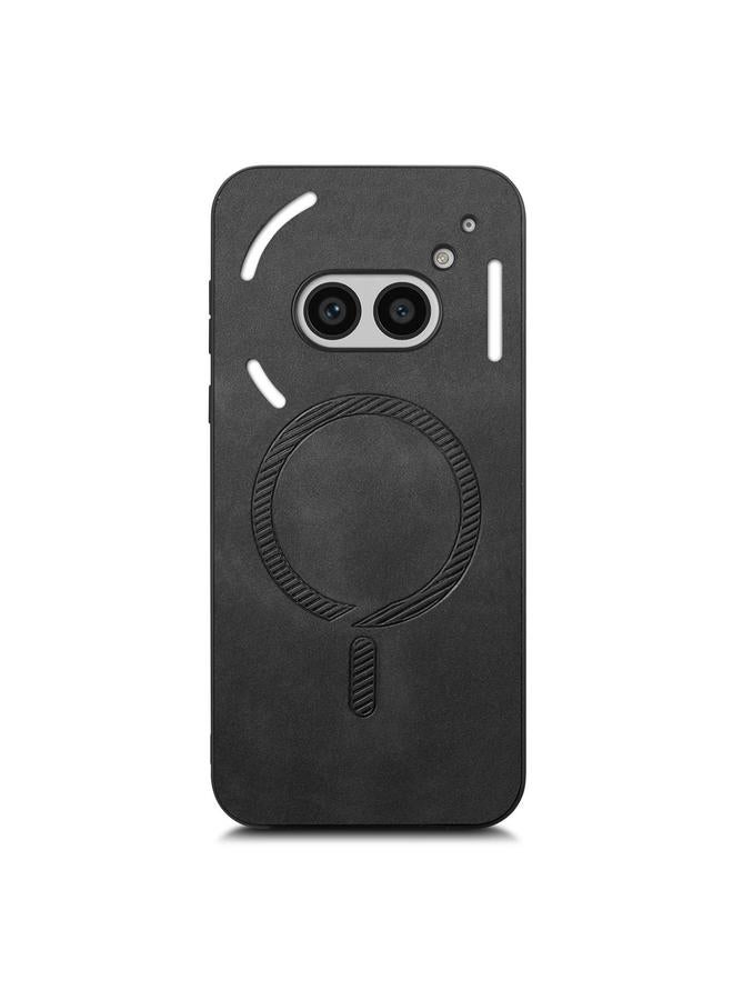 S-TOP Case For Nothing Phone 2a Retro Magsafe Magnetic PU Back Cover Phone Case - Image 2
