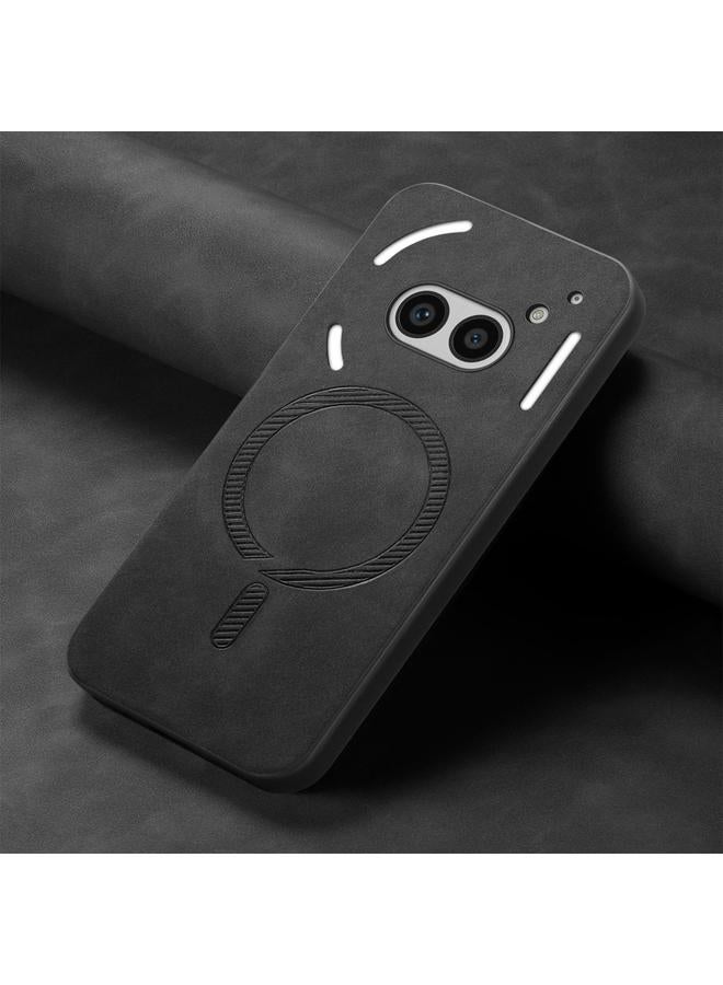 S-TOP Case For Nothing Phone 2a Retro Magsafe Magnetic PU Back Cover Phone Case - Image 4