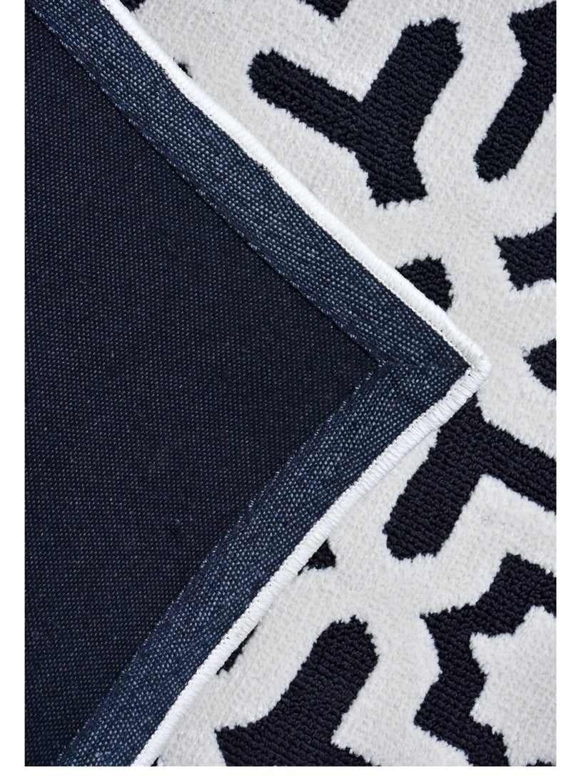 FELICITY-Ivory-Charcoal-150X230 CMS--anti skid rug - Image 2
