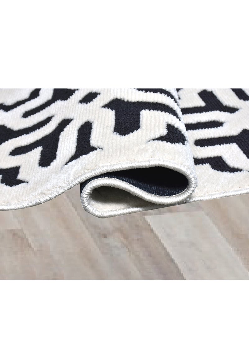 FELICITY-Ivory-Charcoal-150X230 CMS--anti skid rug - Image 4