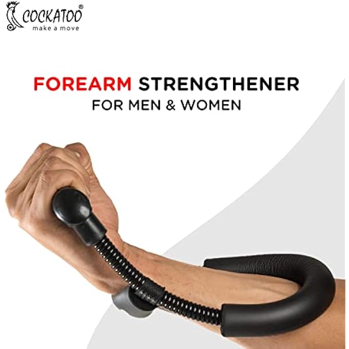 rayihni مقوي الساعد، معدات تمارين الساعد، معدات تقوية القبضة للياقة البدنية، معدات صالة الألعاب الرياضية للرجال ومعدات صالة الألعاب الرياضية للنساء، مقوي المعصم (ضمان 6 أشهر) - Image 2