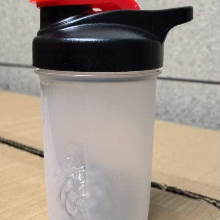 300ml Kids Portable Sports Shaker Bottle Black transparent 