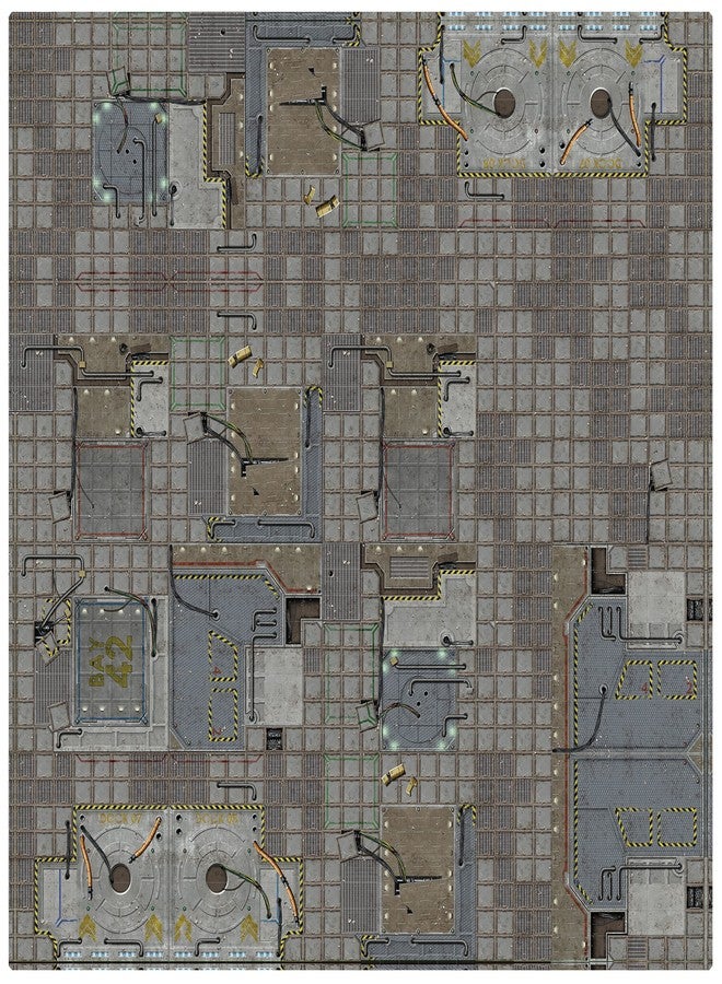 Battle Systems Terrain Frontier Game Mat 3x3 - Neoprene Playmat for 40k, Necromunda, Fallout, Marvel: Crisis Protocol - Image 2