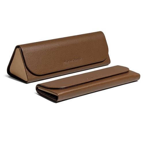 DailyObjects Leather Foldaway Slim Eyewear/Sunglass Case - A Classic and Protective Companion for Your Sunglasses - Image 1