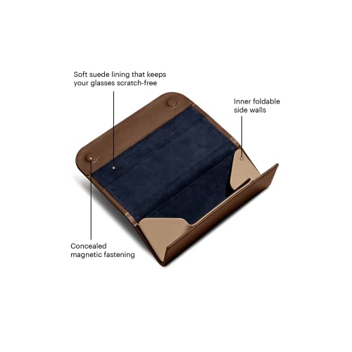 DailyObjects Leather Foldaway Slim Eyewear/Sunglass Case - A Classic and Protective Companion for Your Sunglasses - Image 2