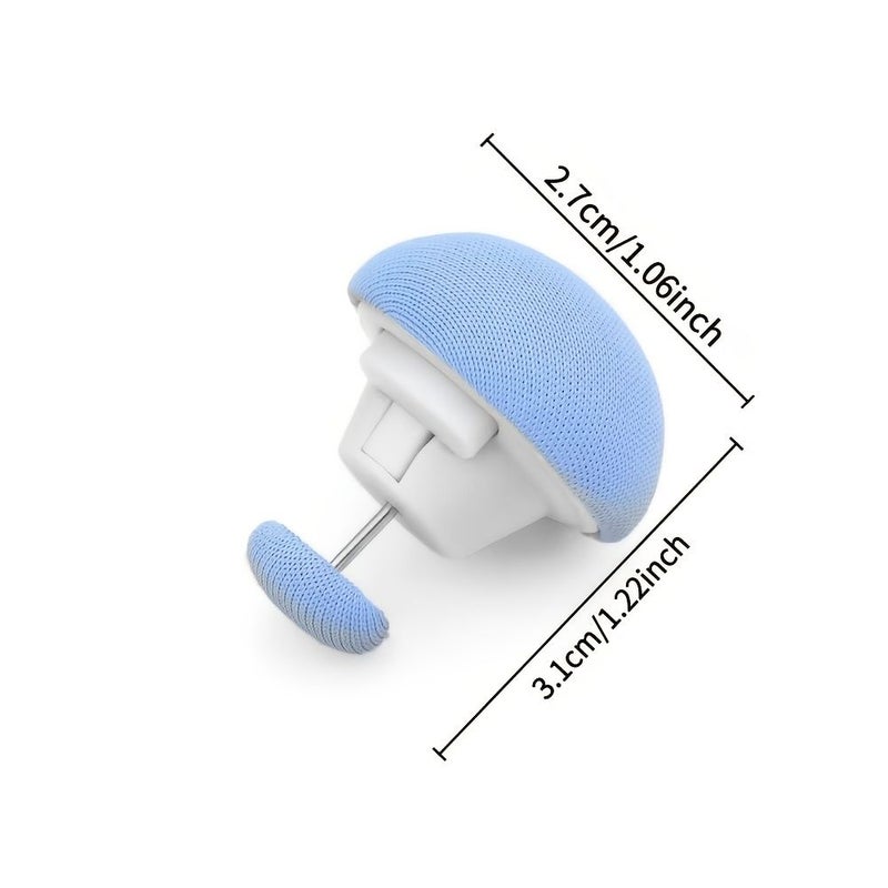 10pcs Blue Quilt Fasteners Detachable Bed Sheet Clips Reusable - Image 1