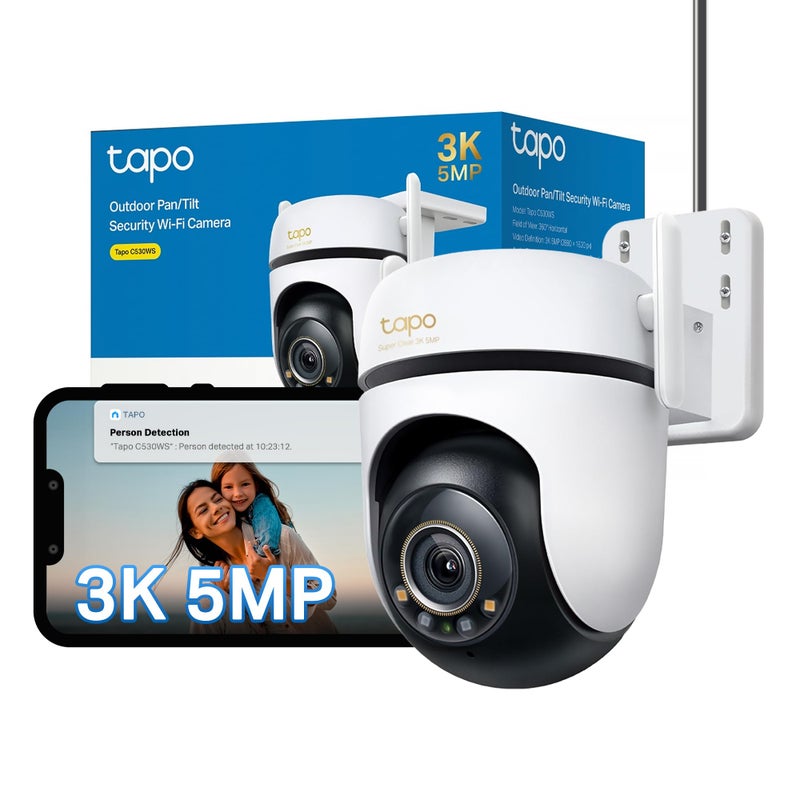 Tapo C530WS 3K 5MP Pan/Tilt Outdoor Security Camera CCTV Camera - Image 1