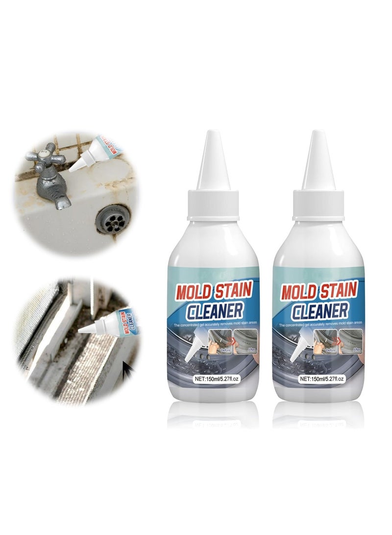 SYOSI 2 Pcs Mold Remover Gel, Household Mold and Mildew Cleaner for Washing Machine/Fridge/Kitchen Sink/Bathroom, 150ml Large Capacity Mold Remover Gel for Tile/Wall - Image 1