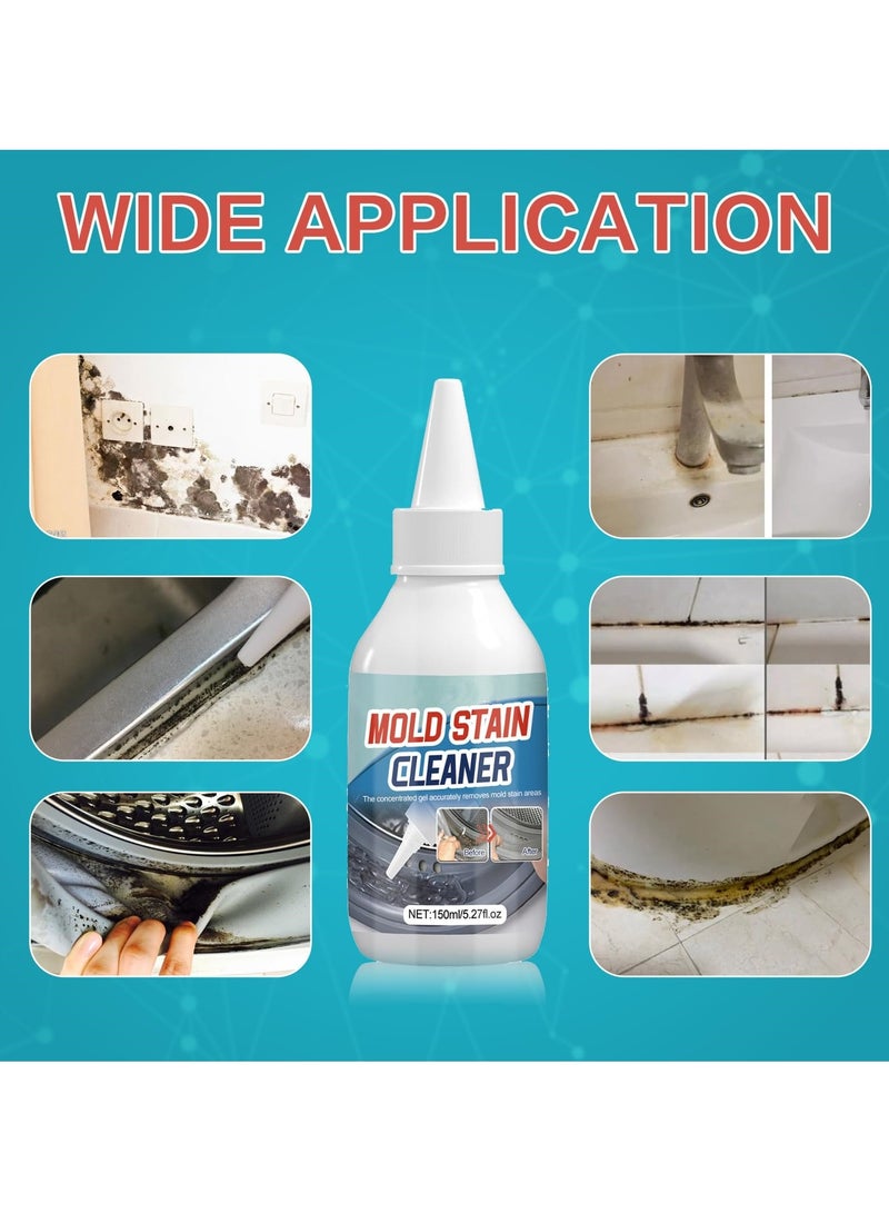SYOSI 2 Pcs Mold Remover Gel, Household Mold and Mildew Cleaner for Washing Machine/Fridge/Kitchen Sink/Bathroom, 150ml Large Capacity Mold Remover Gel for Tile/Wall - Image 4