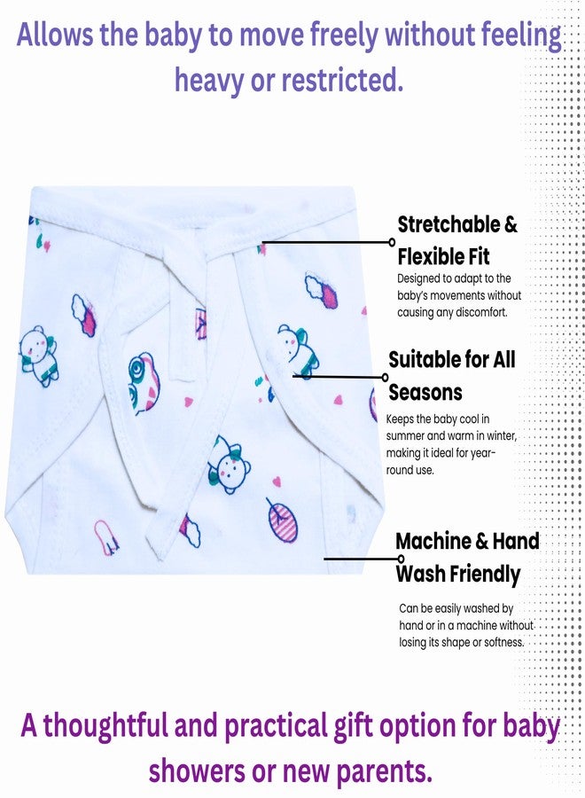 DON CARE Cotton Nappies for Newborn Baby 0-6 Months Soft Washable Reusable U-Shaped Langots Cloth Diapers for Babies Unisex Pack of 10 - Image 3