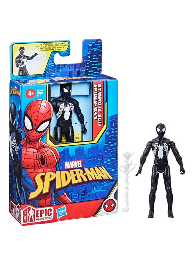 Spider-Man - Marvel Spider-Man Epic Hero Series Symbiote Suit Spider-Man Action Figure, 4-Inch, With Accessory, Marvel Action Figures for Kids Ages 4 and Up - Image 1