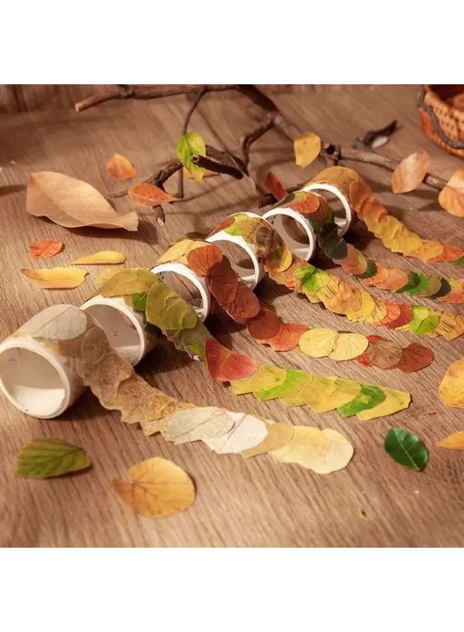 تصميم أوراق البوهينيا 50 قطعة شريط زخرفي لسكرابوكينج ومجلات والحرف اليدوية - Image 1