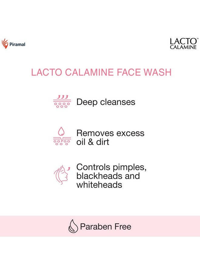 لاكتو كلامين غسول الوجه لاكتو كالامين للبشرة الدهنية | 100 مل لكل عبوة - عبوة من 3 قطع | طين الكاولين والنياسيناميد وفيتامين إي | غسول للوجه يقلل من الزيوت الزائدة ويتحكم في البثور والرؤوس السوداء والرؤوس البيضاء | غسول للوجه للنساء والرجال - Image 3