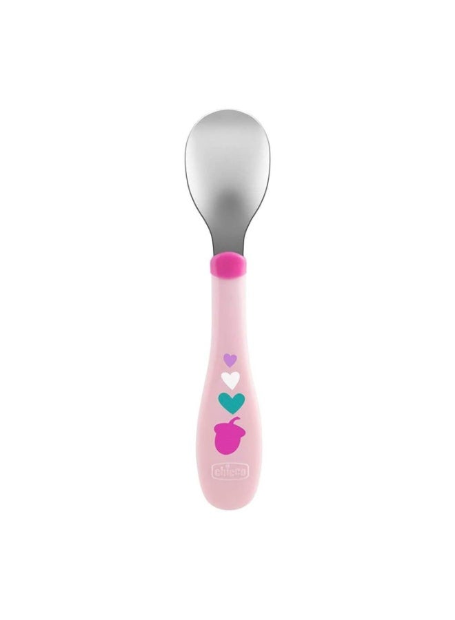 Chicco Metal Cutlery Girl (Pink) - Image 2