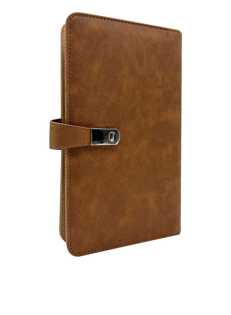 Excefore Business Card Holder, 108 Slots Credit Organizer, Leather Business Credit Cards and VIP Cards Binder Wallet, Business Card Book with Plastic Sleeve, Business Card Organizer, Brown - Image 1