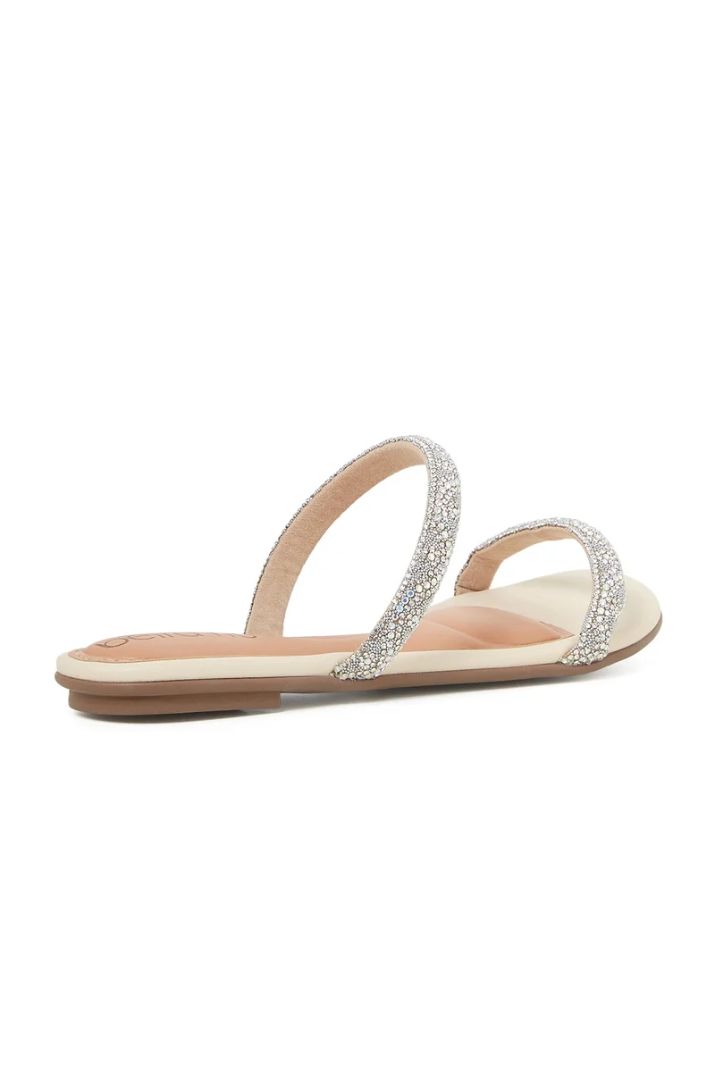Beira Rio  BEIRA RIO Ladies Flat Sandals in CRYSTAL-SILVER-AURORA | Comfortable Everyday Footwear for Women | Best Price UAE