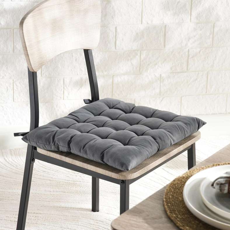 Pan Home Bestona Chairpad 40x40cm - Grey