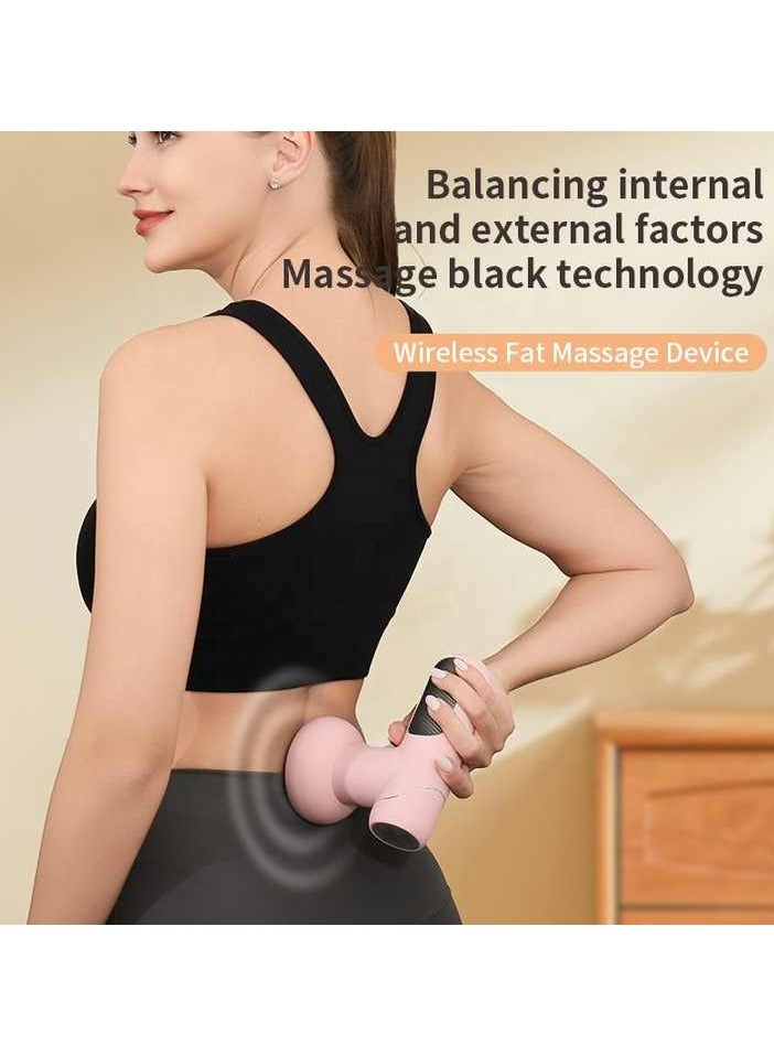 Portable Intelligent Powerful Deep Rolling Massage Machine Best Budget 5-Headed Booster Gun Black - Image 3