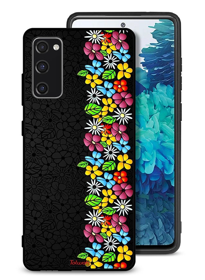 Tolwak Samsung Galaxy S20 FE Protective Case Cover Flowers Line - Image 1
