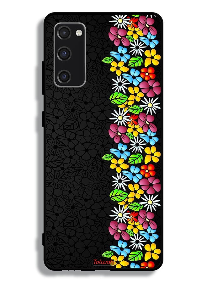 Tolwak Samsung Galaxy S20 FE Protective Case Cover Flowers Line - Image 2