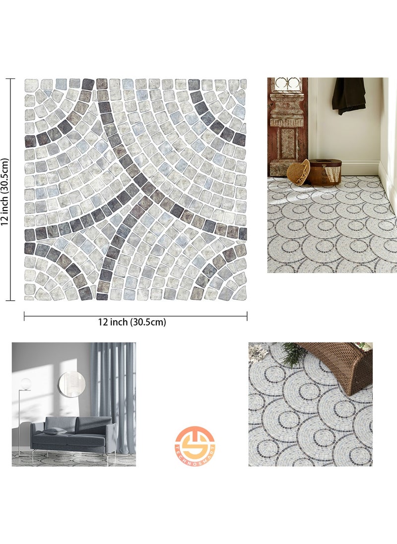 Technosmart 1Pcs 30CM×30CM Self-Adhesive Lvt Floor and Wall Covering Kitchen Bathroom Tile Sticker  - Image 5