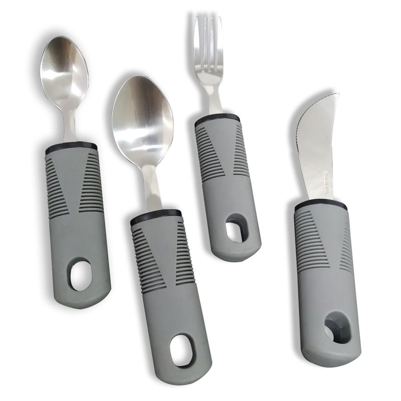 general Adaptive Stainless Steel Cutlery Set with Flexible Handles for Adults - Image 4