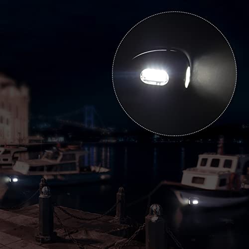 Besramtic Boat Docking Lights Marine Docking Lights LED Stainless Steel Surface Side Mount Waterproof for Pontoon 12 Volts 2 Pieces - Image 4