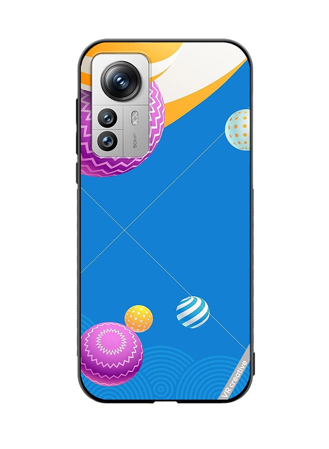 VR CREATIVE Protective Case Cover For Xiaomi 12 Pro Abstract Design Multicolour - Image 1