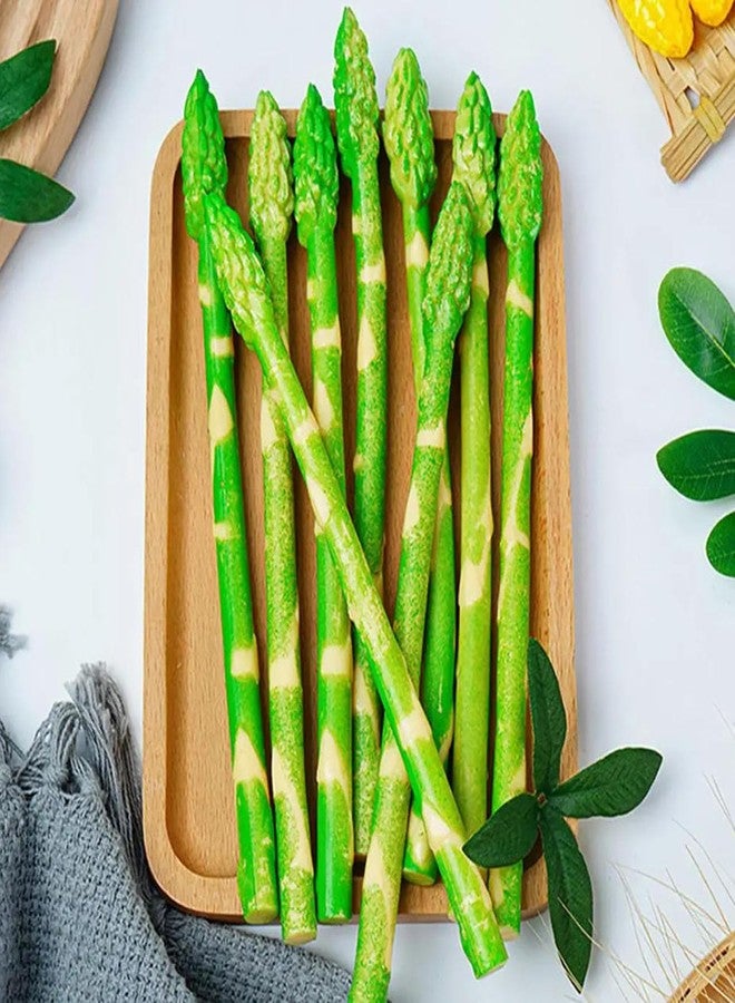 FINBe 19cm Simulated Asparagus Plastic Vegetable Decoration Simulated Vegetables Simulated Asparagus for Photography Props Exhibition Halloween Decorations 6pcs - Image 5