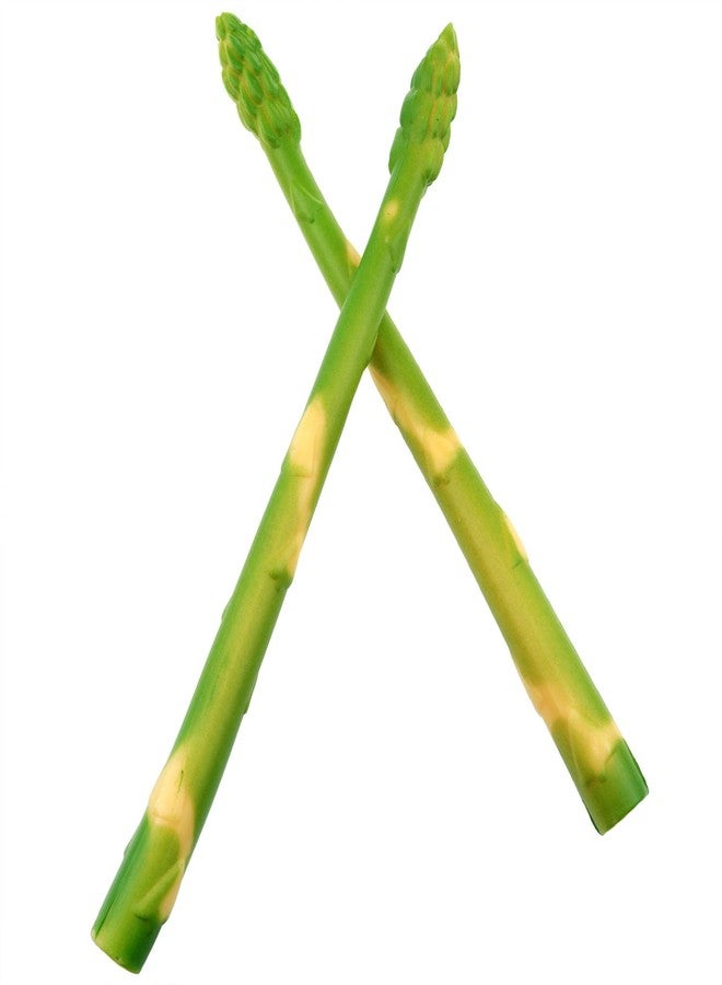 FINBe 19cm Simulated Asparagus Plastic Vegetable Decoration Simulated Vegetables Simulated Asparagus for Photography Props Exhibition Halloween Decorations 6pcs - Image 3