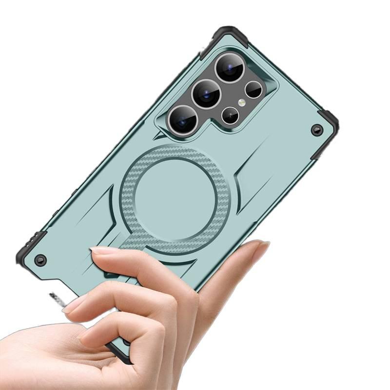 غطاء MagSafe بPC لـ Samsung Galaxy A15 مع حماية من السقوط ومغناطيس قوي مع مقاوم للصدمات مع مغناطيسي باللون Gold للمكتب المنزلي للتنقل اليومي للرحلات اليومية - Image 5