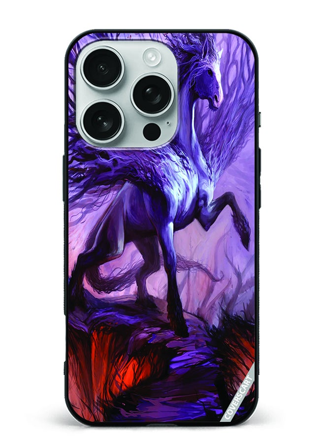 COVERSCART Protective Case Cover For Apple iPhone 16 Pro Max Dragon Horse Design Multicolour