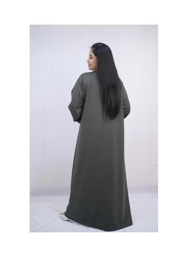 Al Batool - Premium 2 Piece Abaya, Outer Lycra and Inner Banyan Style for Elegant Modesty - Image 1