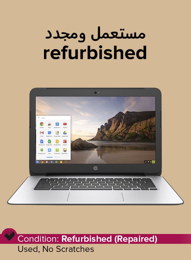 Refurbished - Chromebook G4 Laptop With 14-Inch Display,Intel Celeron Processor/2nd Gen/4GB RAM/16GB SSD/256MB Intel HD Graphics English Black