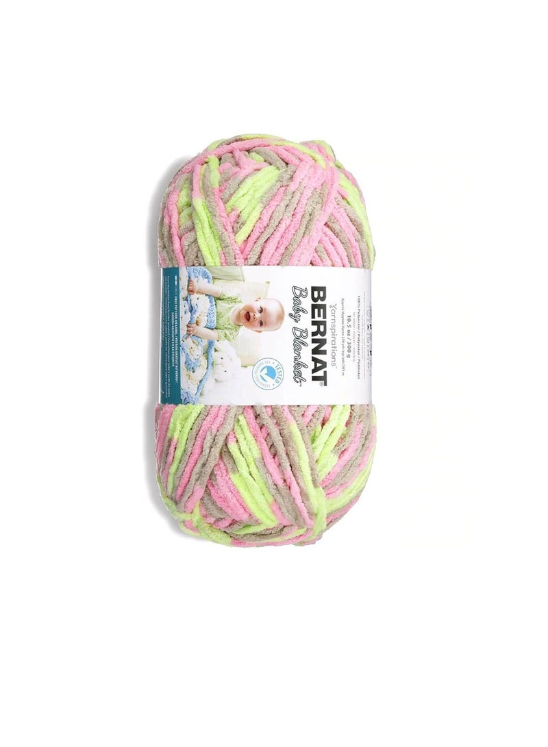 Bernat Bernat Baby Blanket Big Ball Yarn Little Girl Dove - Image 2