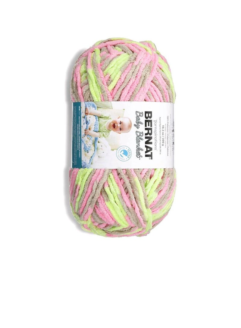 Bernat Bernat Baby Blanket Big Ball Yarn Little Girl Dove - Image 3