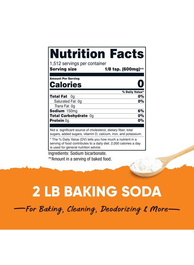 Nutricost صودا الخبز (2 رطل) - للخبز والتنظيف وإزالة الروائح الكريهة والمزيد (المخزن) - Image 2