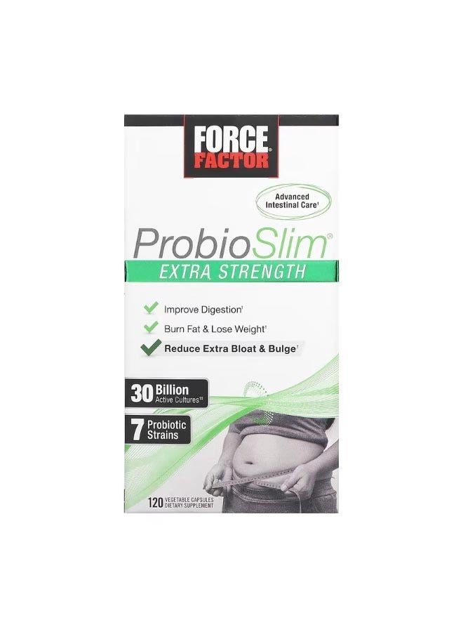 فوريس فاكتور ProbioSlim Extra Strength 30 Billion CFU 120 Vegetable Capsules - Image 1