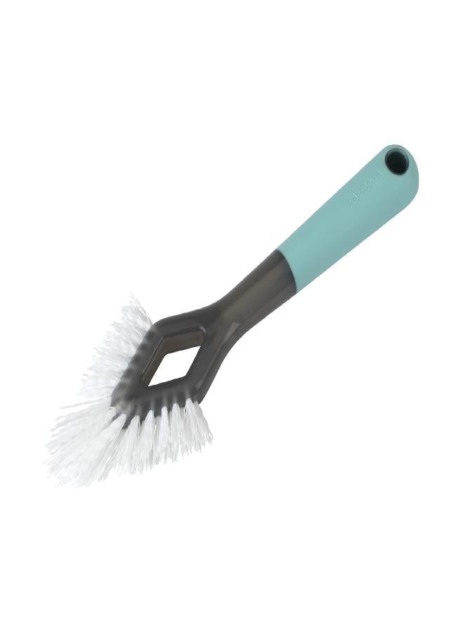 Casabella Casabella Smart Scrub Heavy Duty Tile and Grout Cleaning Brush, Gray, Grey/Aqua (15933)  - Image 2