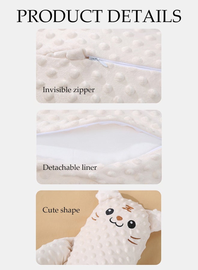 DUNISO لعبة نوم للأطفال مع جهاز تحكم عن بُعد، يد مهدئة أوتوماتيكية، وسادة بات لمنع الفزع مع بطانة فاصلة من الفاصوليا الحمراء - Image 3