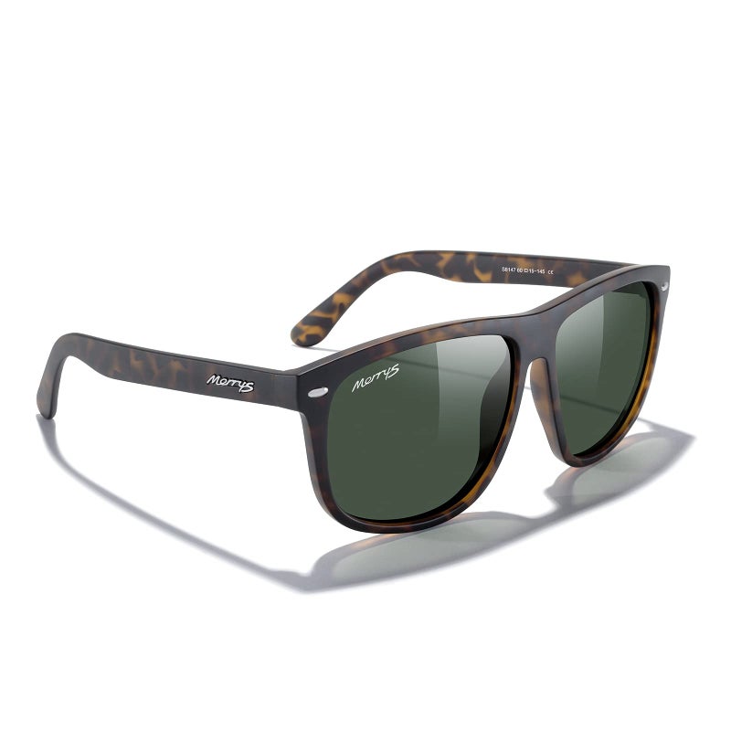 MERRY'S Men's Oversized Square Polarized Sunglasses for Driving Fishing Golfing UV400 Protection S8147 - Image 5