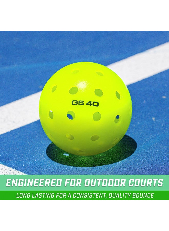 GoSports GoSports GS 40 Pickleball Balls - 12 or 36 Pack of Regulation USAPA Pickleballs - Image 3