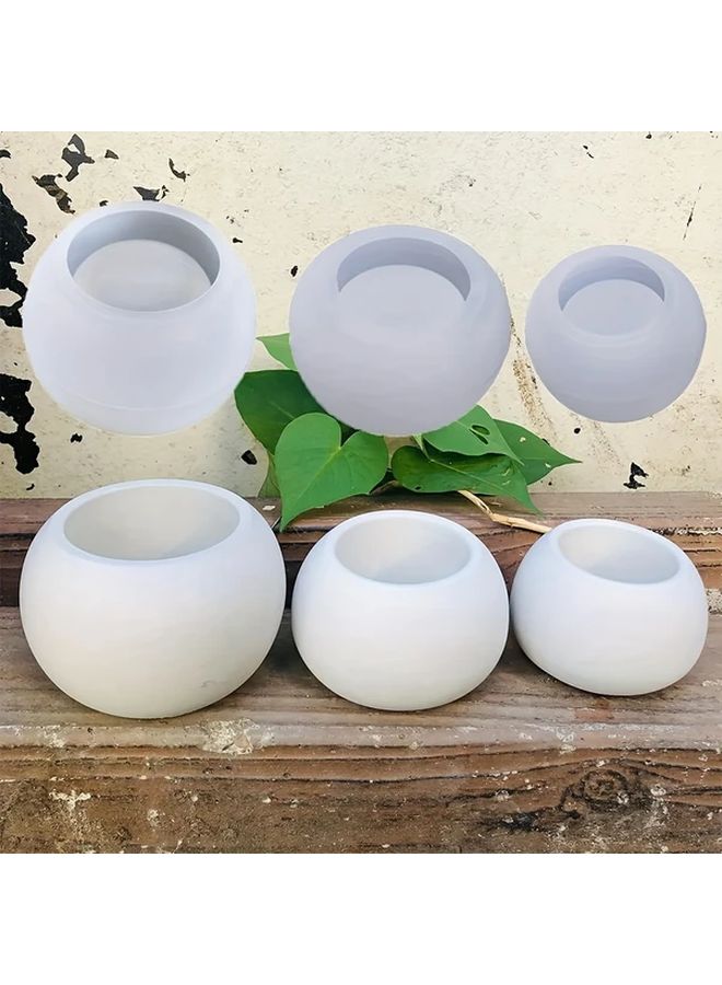 Large Round Flower Pot Mold Non Stick Silicone Cup For Succulent Vase Candle Resin Crafts - Image 4