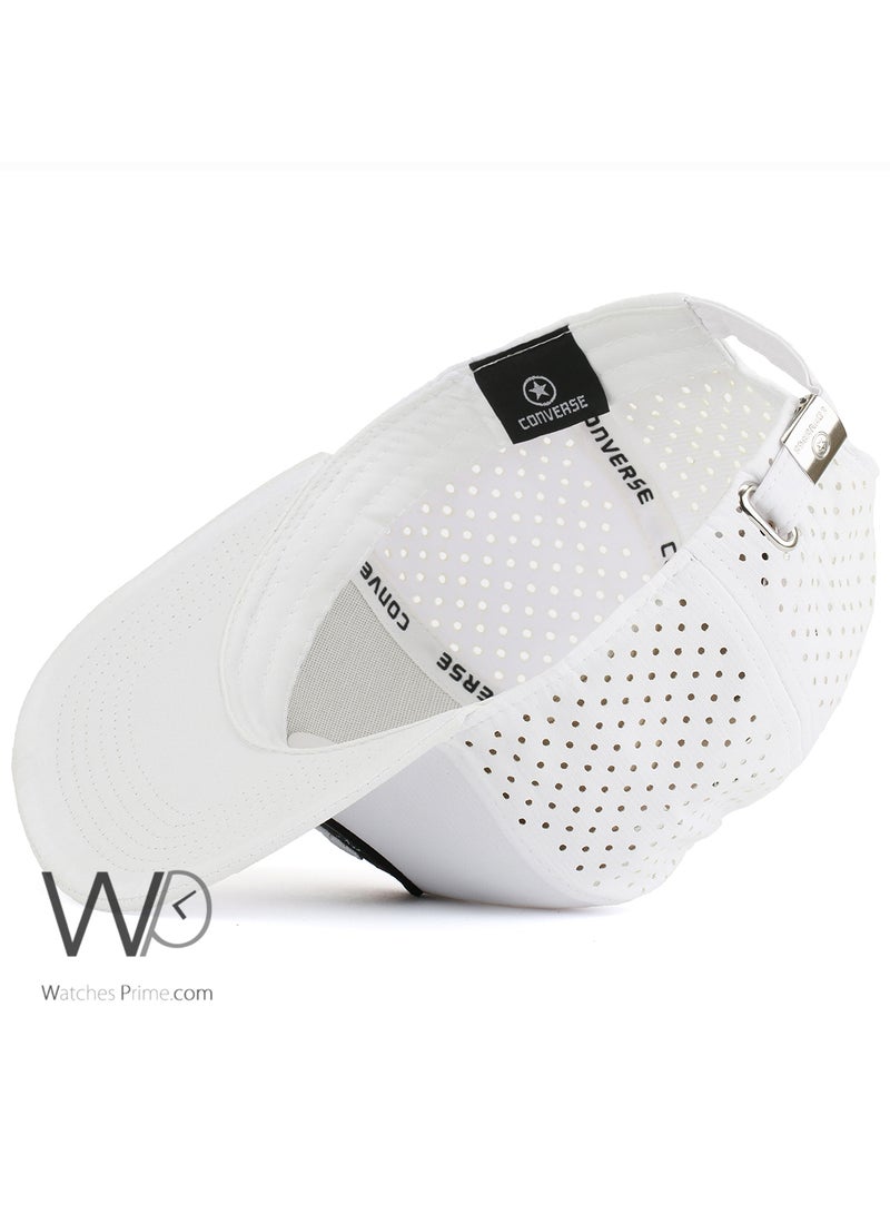 CONVERSE Converse All Star Snapback hip hop Cap White Color Cotton Hat For Men  - Image 4