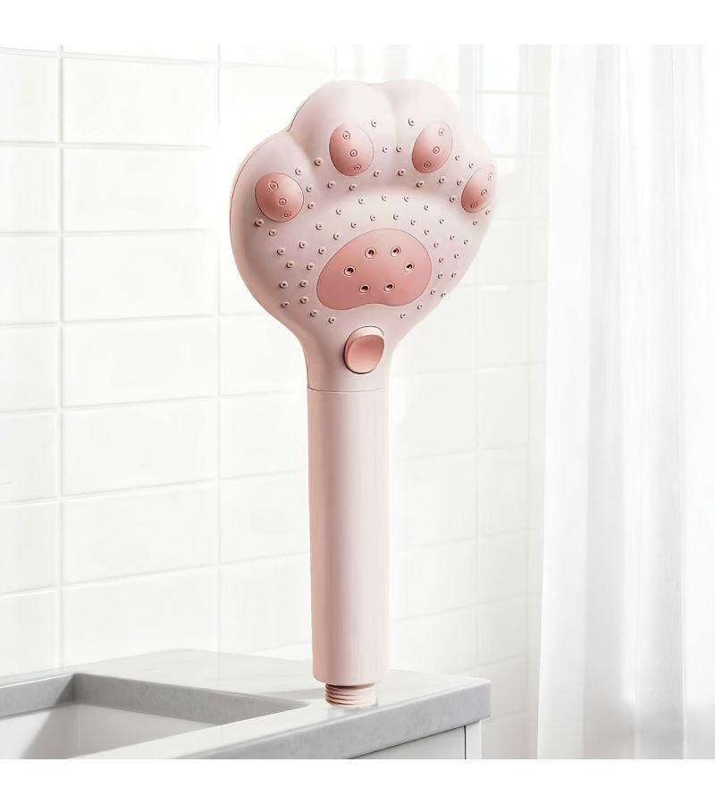 White 3 Speed Adjustable Handheld Showerhead Claw Design For Bathroom - Image 3