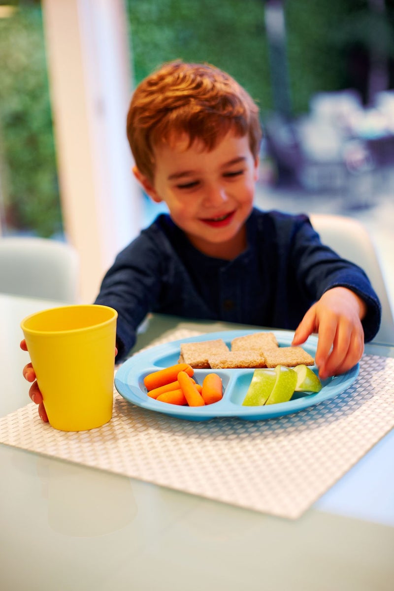Green Eats 4 Pack Snack Plate, Orange - Image 4
