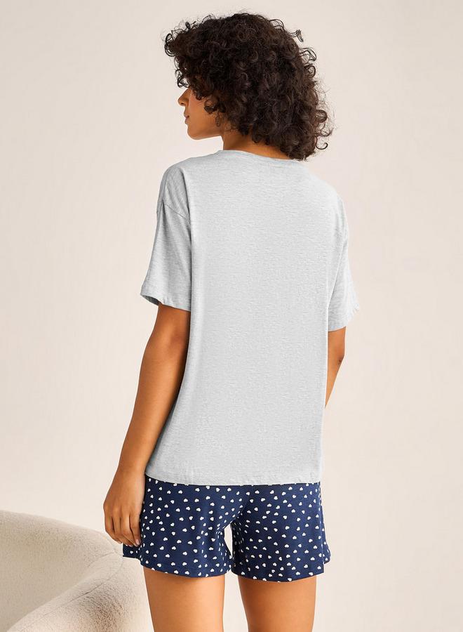 Splash FAV Pyjama Set Printed T-shirt & Shorts - Image 3