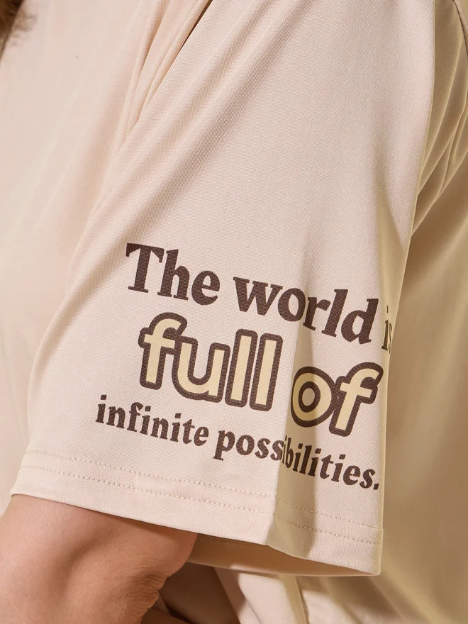 Styli Styli Round Neck Slogan Print T-Shirt