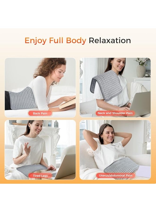 Electric Heating Pad 30 x 60 cm, Warm Body Wrap with Automatic Shut-Off and 9 Temperature Levels, Fast Relief Pad for Back, Neck, Shoulders and Stomach - Image 4